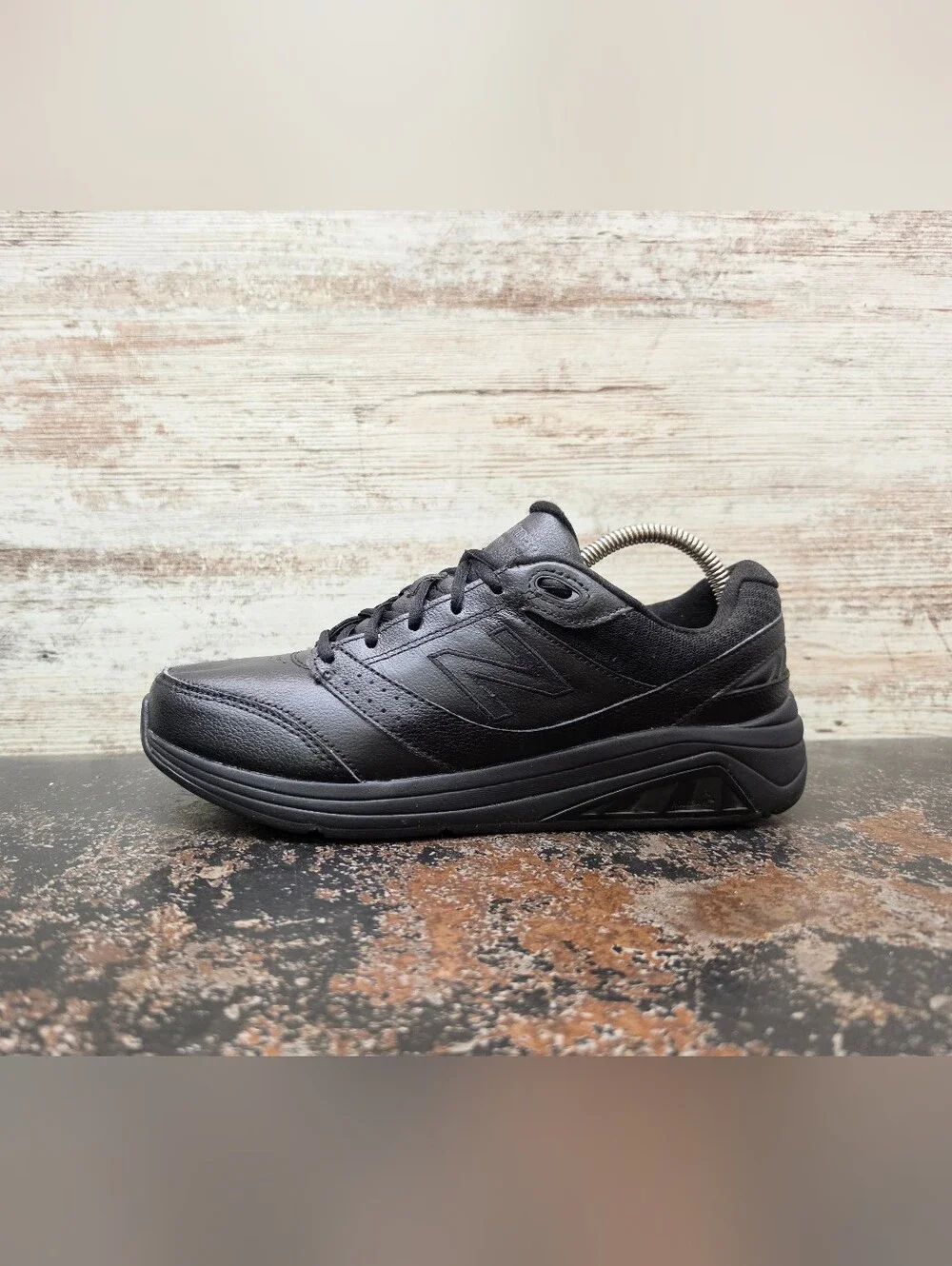 Womens New Balance 928 V3 Walking Shoes Sz 9 B Used Black Leather WW928BK3